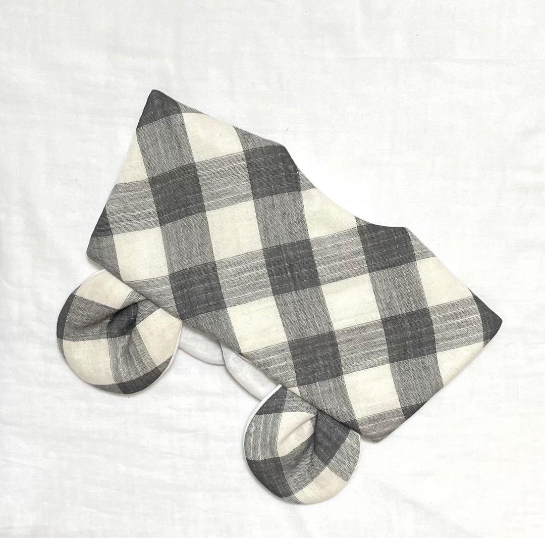 クマさんお耳　セーラーカラースタイ　ハンドメイド