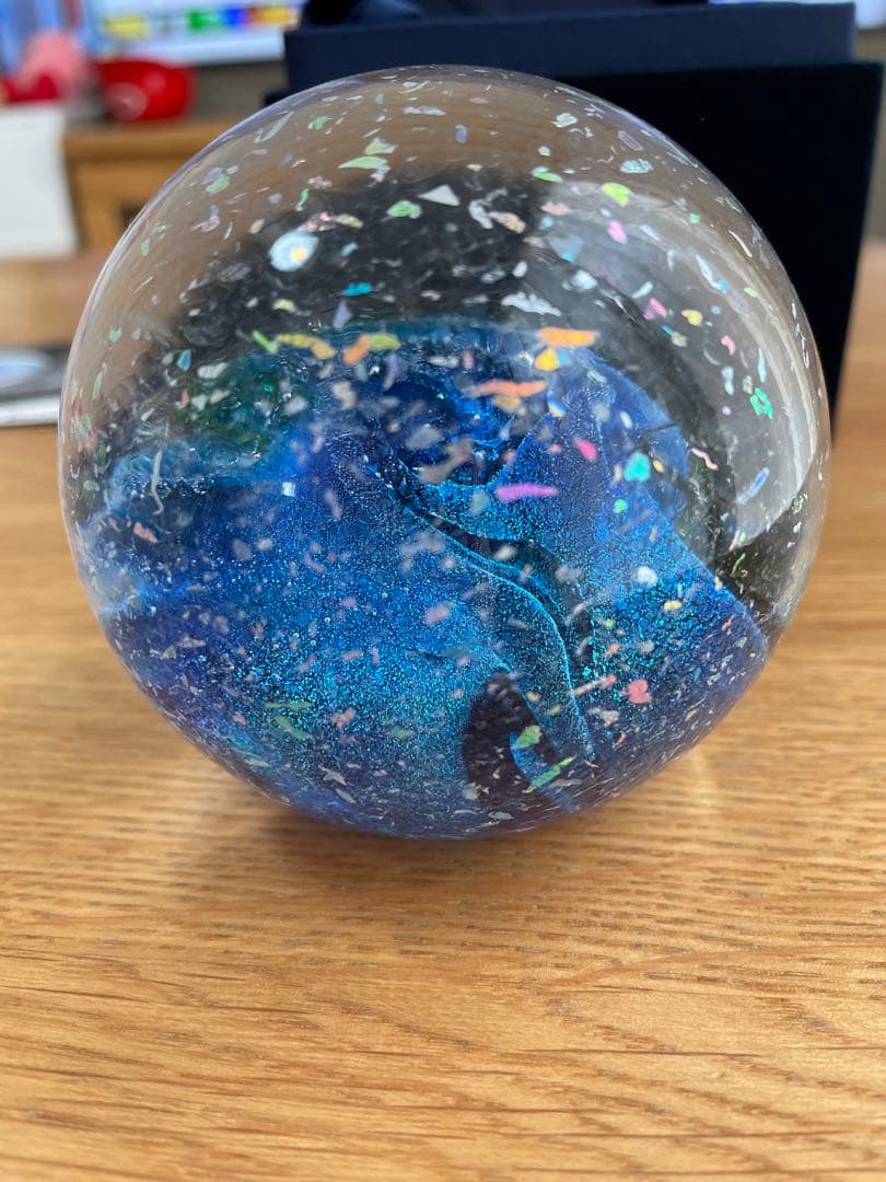 GLASS EYE STUDIO ペーパーウェイト　ガラス　海王星