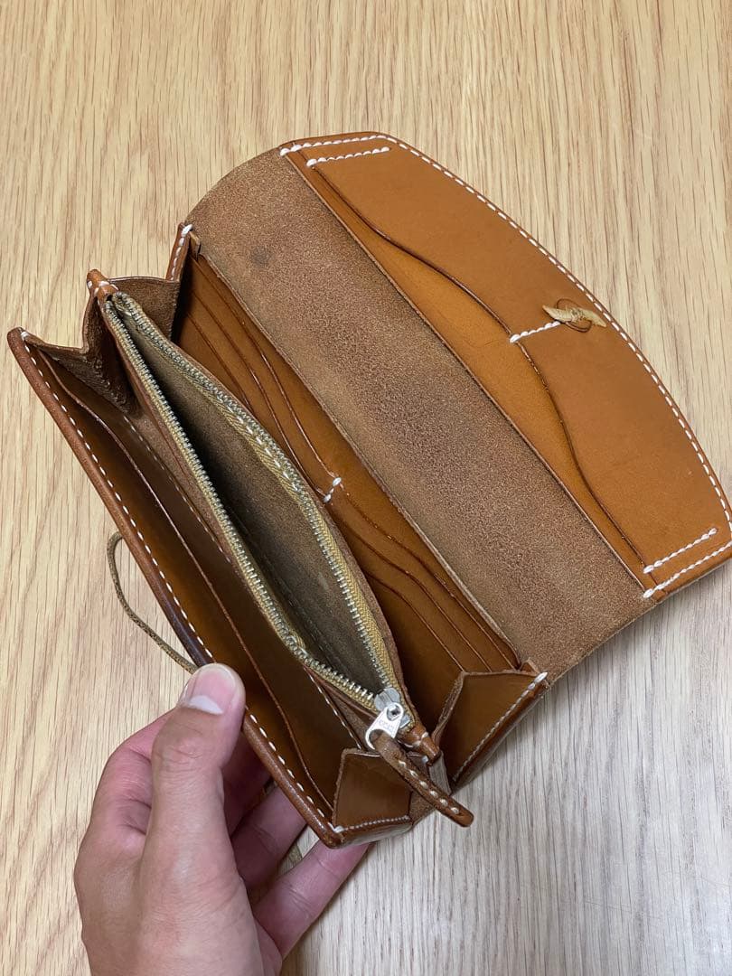 レザー 長財布 ロングウォレット フラップ式 セミオーダー品