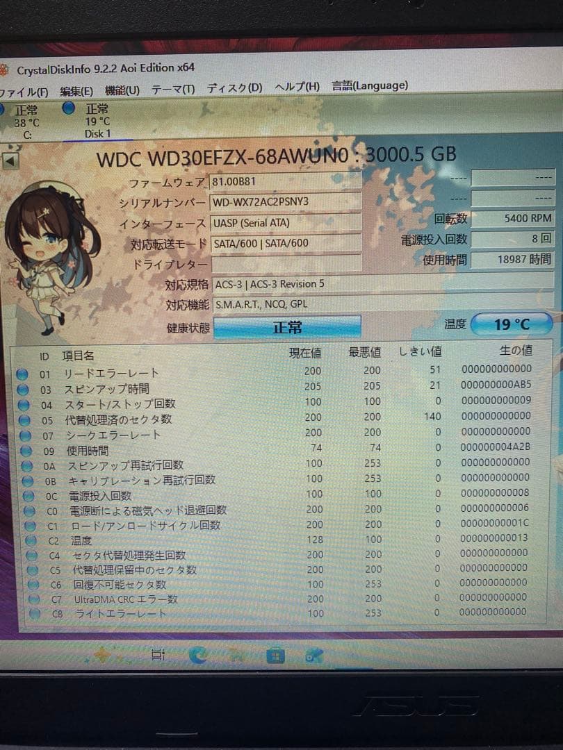 WD 3.5インチHDD 3TB 2台セット