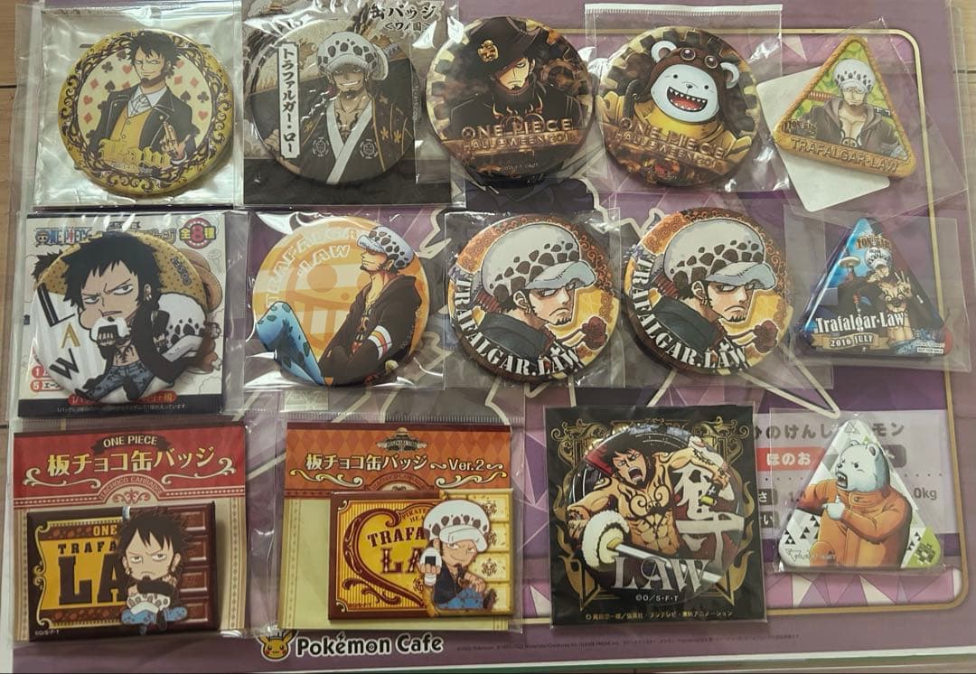 【レア品あり】ワンピース ロー ハートの海賊団 バッジ類まとめ 71点