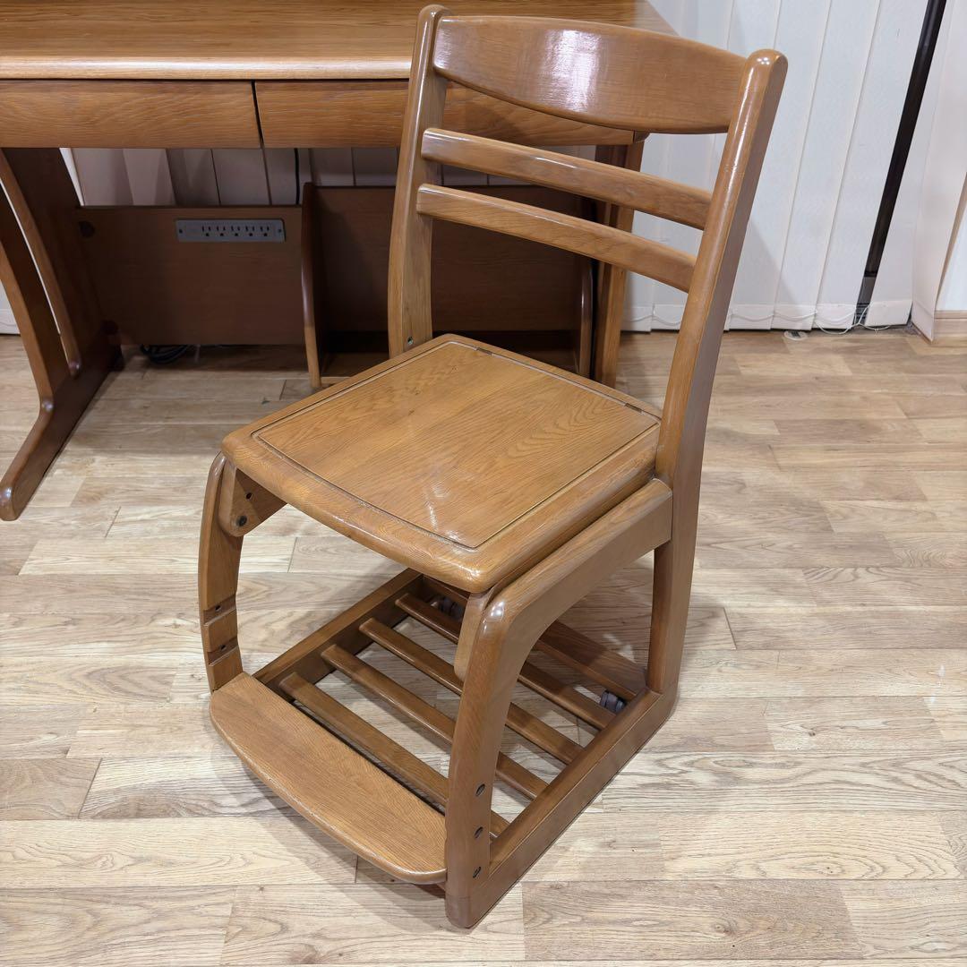 高級 maruni マルニ木工 学習机 セット デスク 勉強机 天然木 チェア