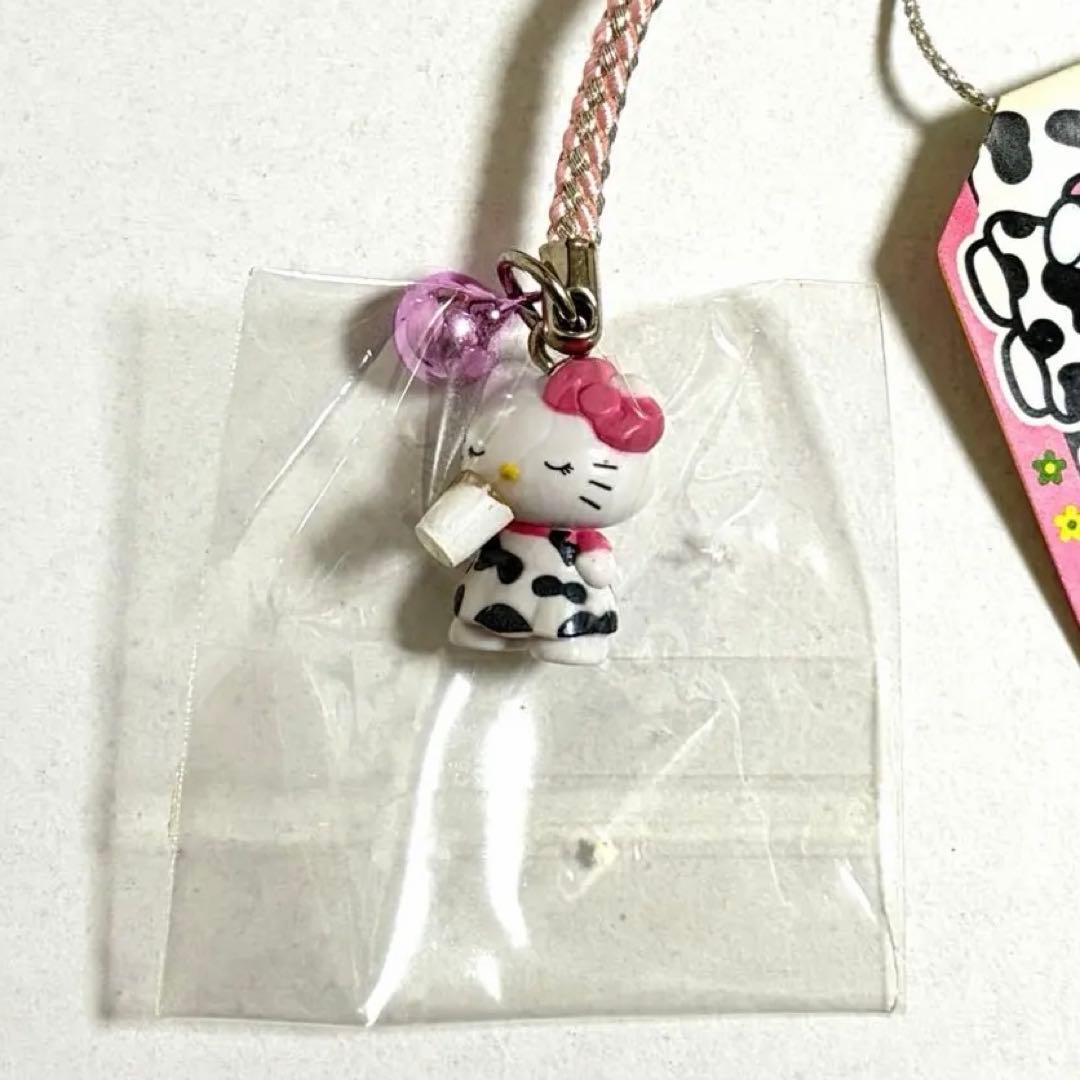 【未開封品】ご当地キティ　根付け　蒜山限定　牧場バージョン