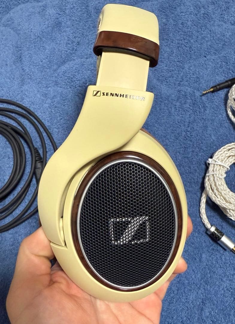 sennheiser hd598 プリン ヘッドホン バランスケーブル付き