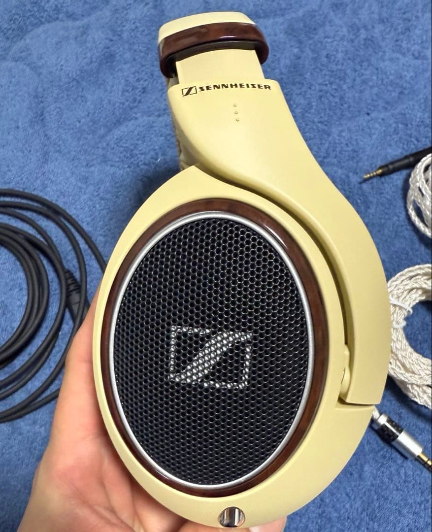 sennheiser hd598 プリン ヘッドホン バランスケーブル付き