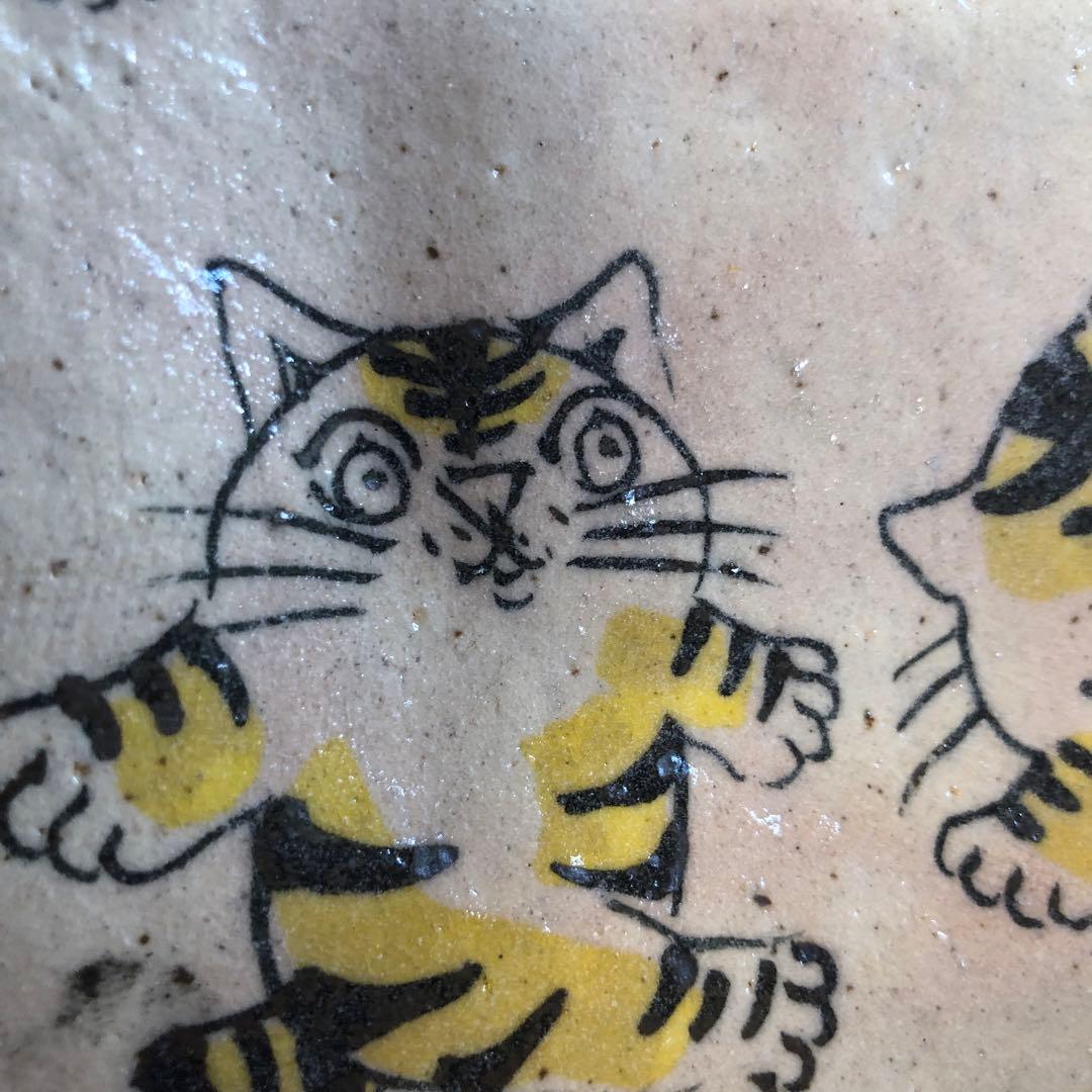 和食器作家物 匠シリーズ ￼猫のイラスト 皿 5枚セット
