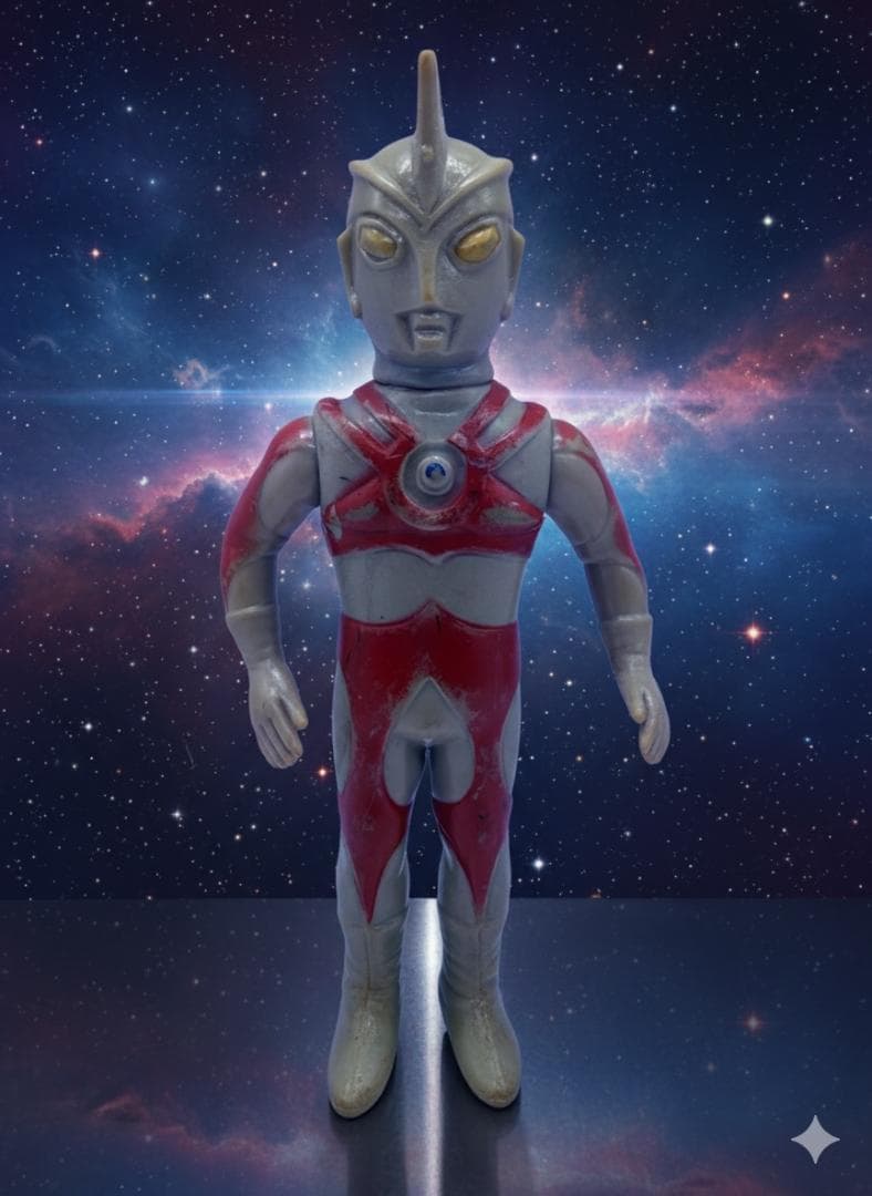 当時物 ブルマァク ウルトラマンエース 15cm ソフビ 昭和レトロ 円谷プロ