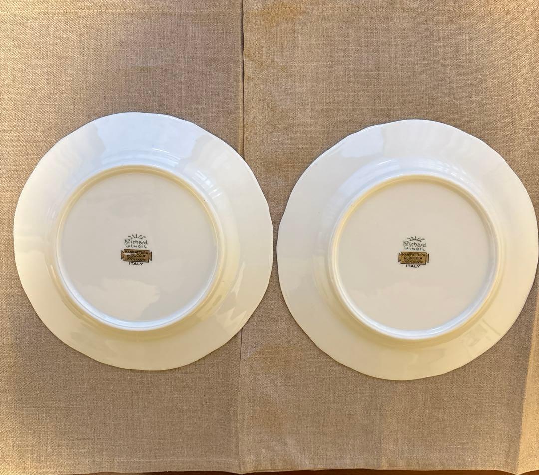 リチャードジノリのケーキ皿2枚 イタリアンフルーツ