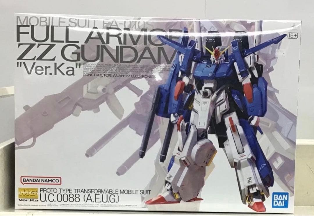 MG 1/100 フルアーマーZZガンダム Ver.Ka と　FAZZ セット