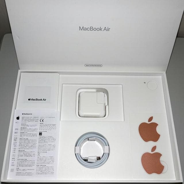 【美品】MacBook Air 2020_M1/8GB/256GB_GLD
