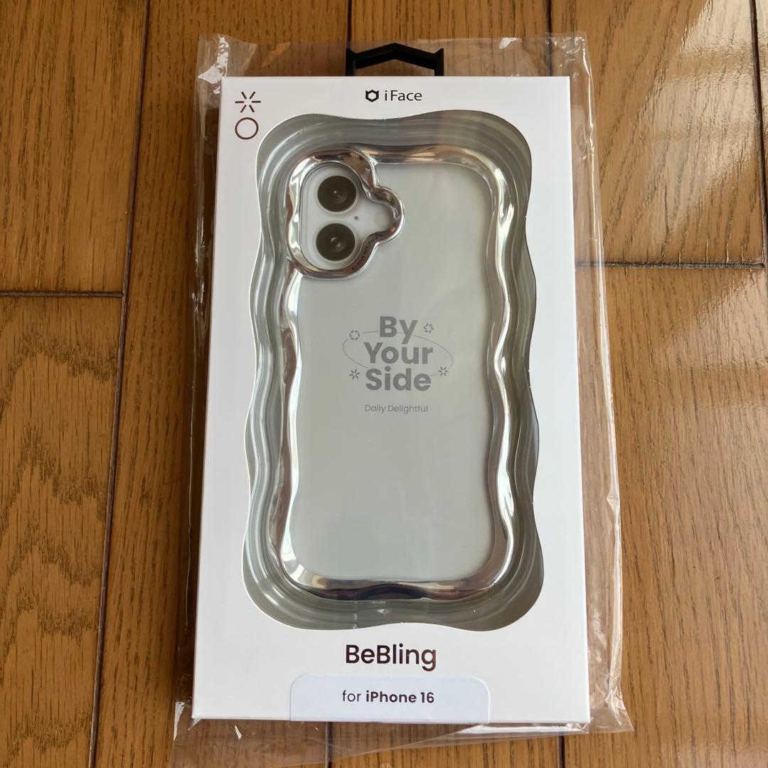 なな7　新品iFace BeBling for iPhone 16シルバー