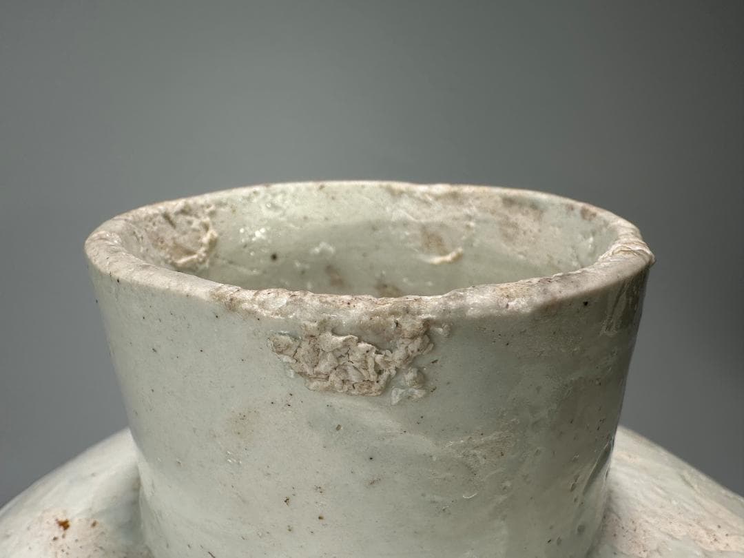 韓国美術　李朝時代李朝　白磁　台皿　李朝祭器台　白磁高足台 高足盤 朝鮮古陶磁