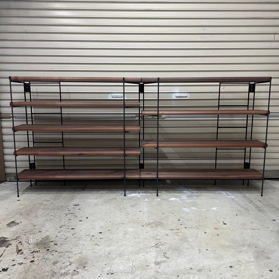 新商品‼️手作りアイアン家具 折り畳みラック 西海岸インテリア 幅200cm