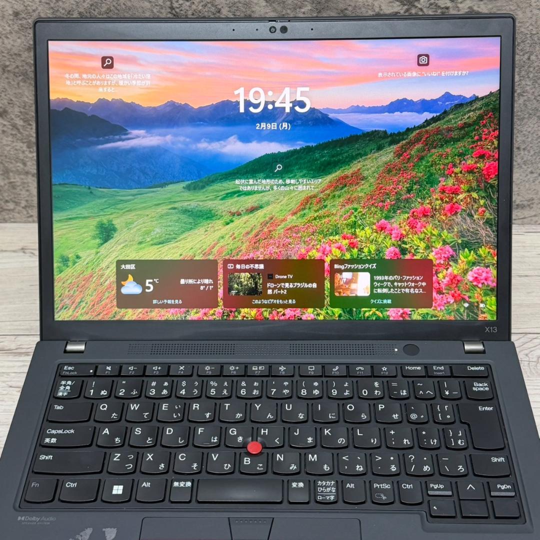 準美品☆ThinkPad X13 Gen 2 第11世代i5 8GB ノート ③