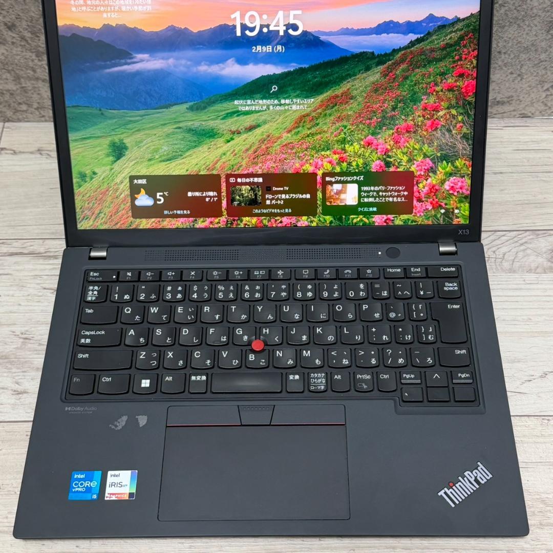 準美品☆ThinkPad X13 Gen 2 第11世代i5 8GB ノート ③