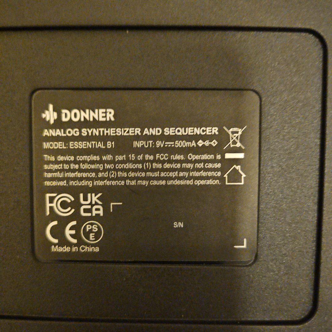 Donner Essential B1 アナログ ベース シーケンサー