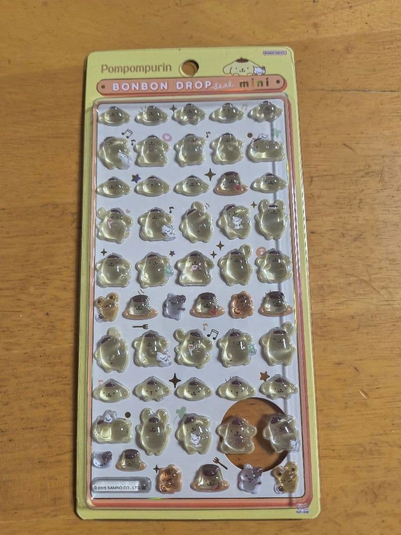 ボンボンドロップシール　サンリオ　ミニ　5枚セット