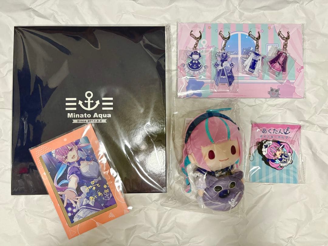 湊あくあ　6周年記念グッズセット(直筆サインポストカード付き)