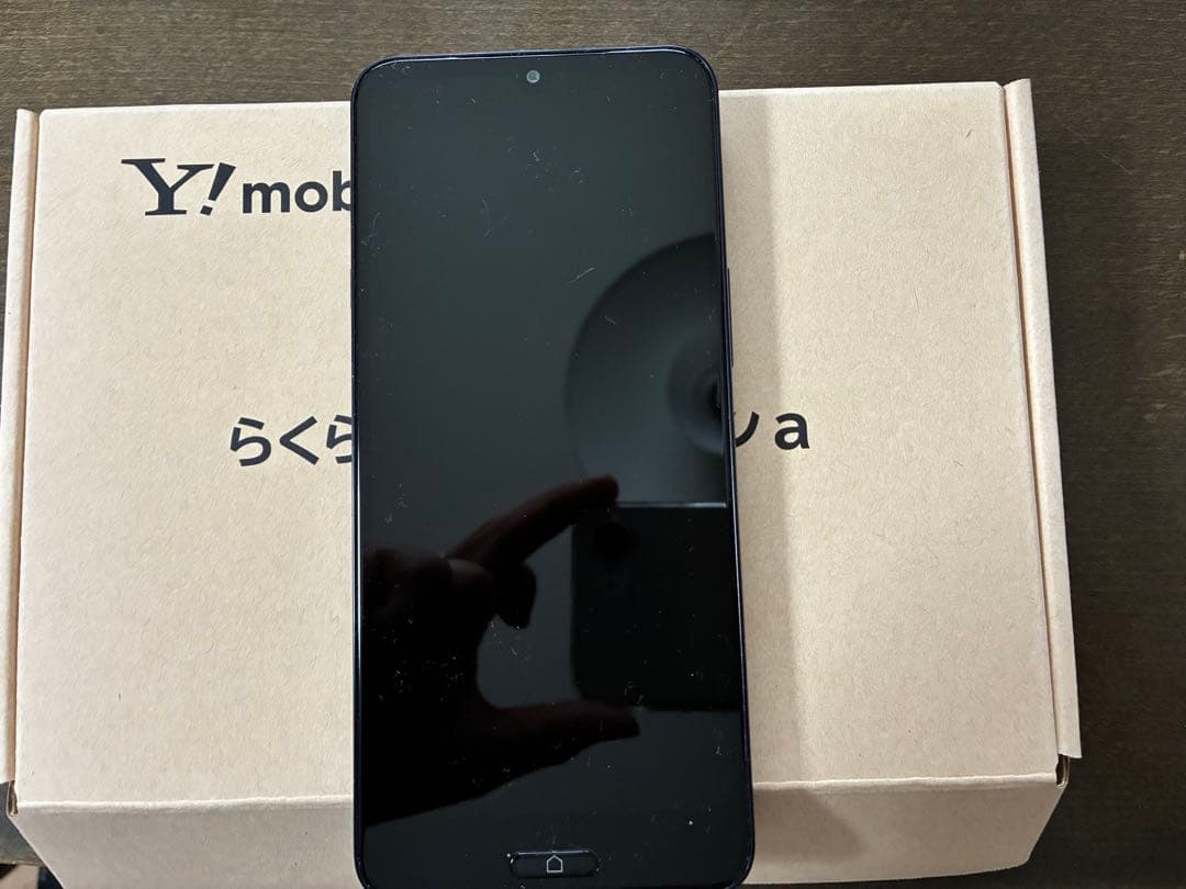Y!mobile らくらくスマートフォン a ネイビー