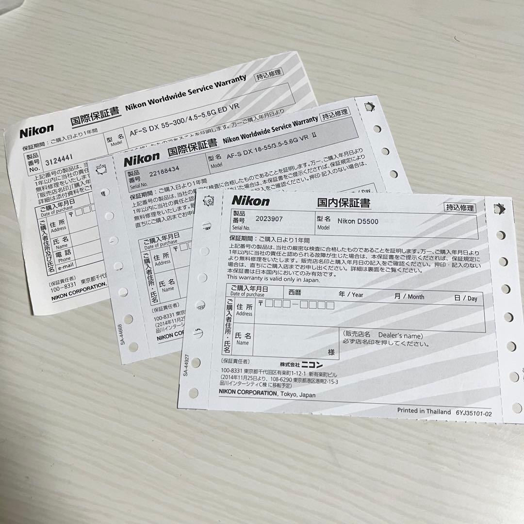 【未使用品あり】Nikon D5500 ダブルズームキット