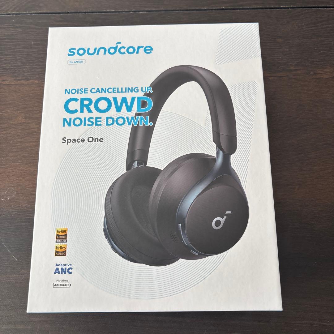 【ほとんど未使用！！】soundcoreSpaceOne ワイヤレスヘッドホン