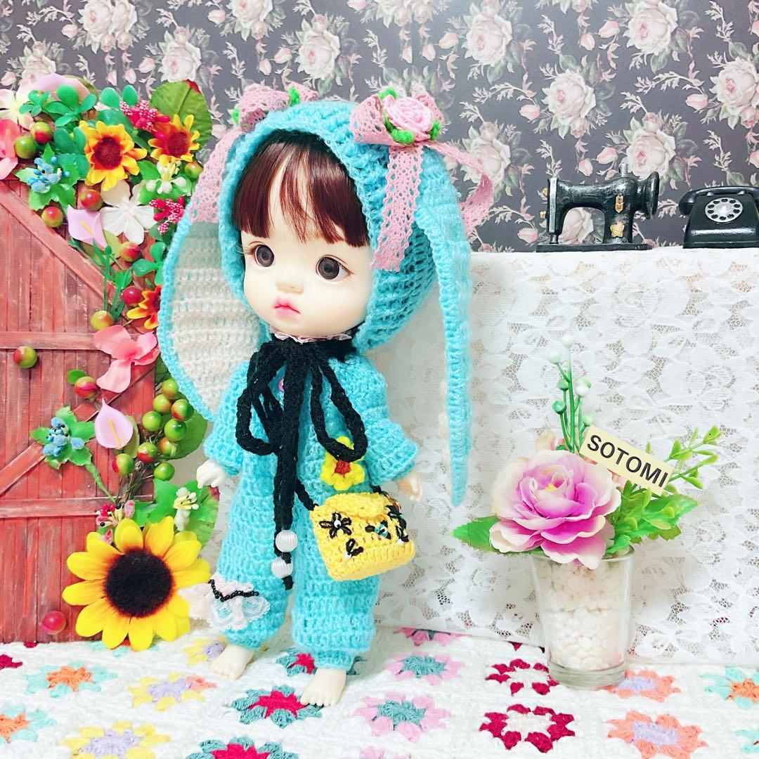 手編みのdayuanbaoドール用 きつねドール服セット