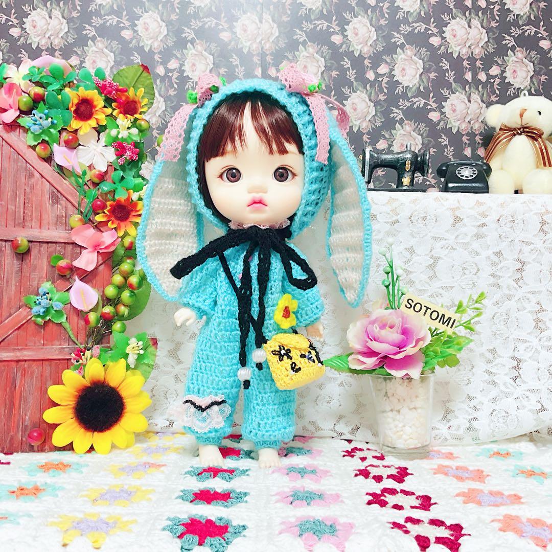 手編みのdayuanbaoドール用 きつねドール服セット