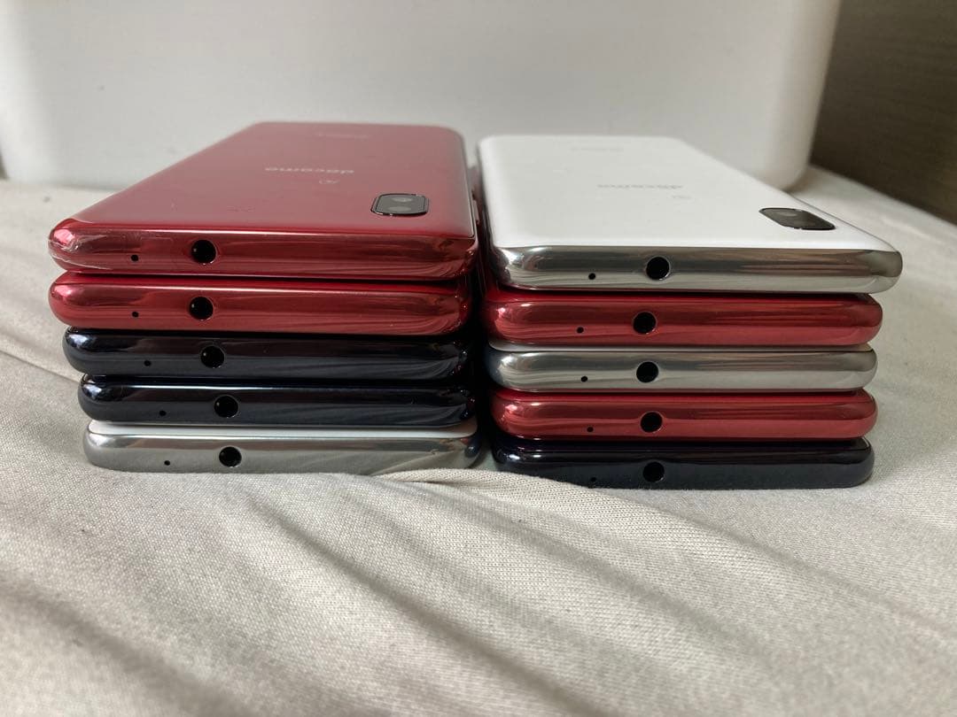 q&nGALAXY A21 カラー3種類初期化済み20個docomo3.4