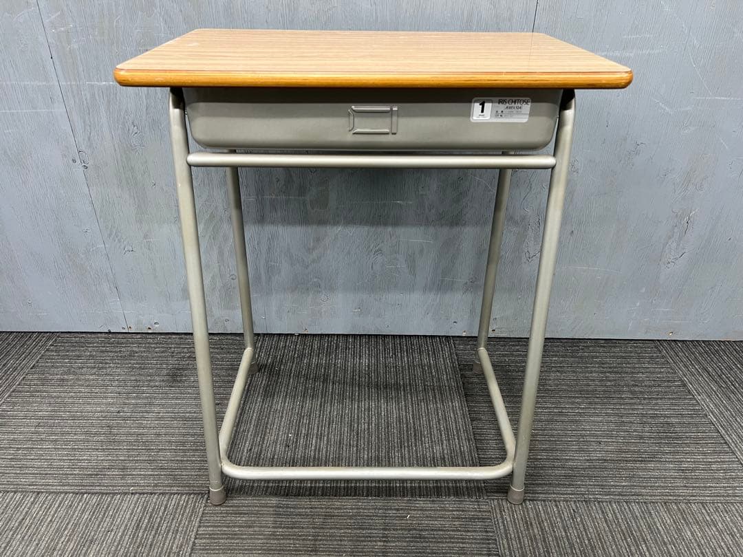 1734◆格安配送地域あり◆チトセ製◆学童机・椅子3組(旧JIS1号)学校学習塾