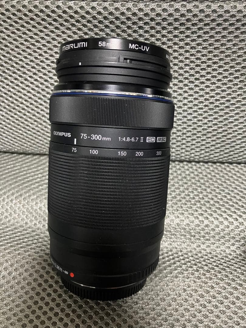 M.zuikoED 75-300mm II +社外製フード&保護フィルター