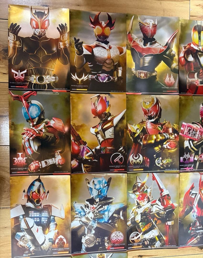 仮面ライダー 最強フォーム メタリックポスター コンプリートセット 20枚
