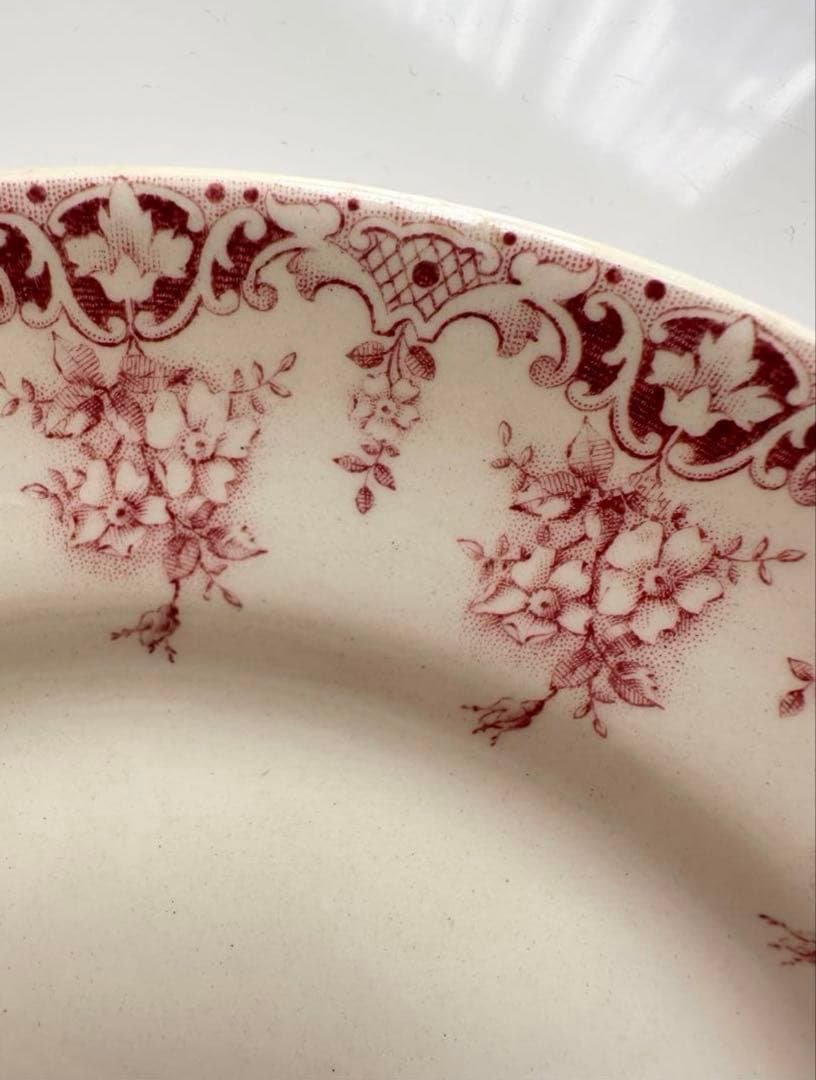 フランス　アンティーク　プレート　皿　ビンテージ　ブロカント