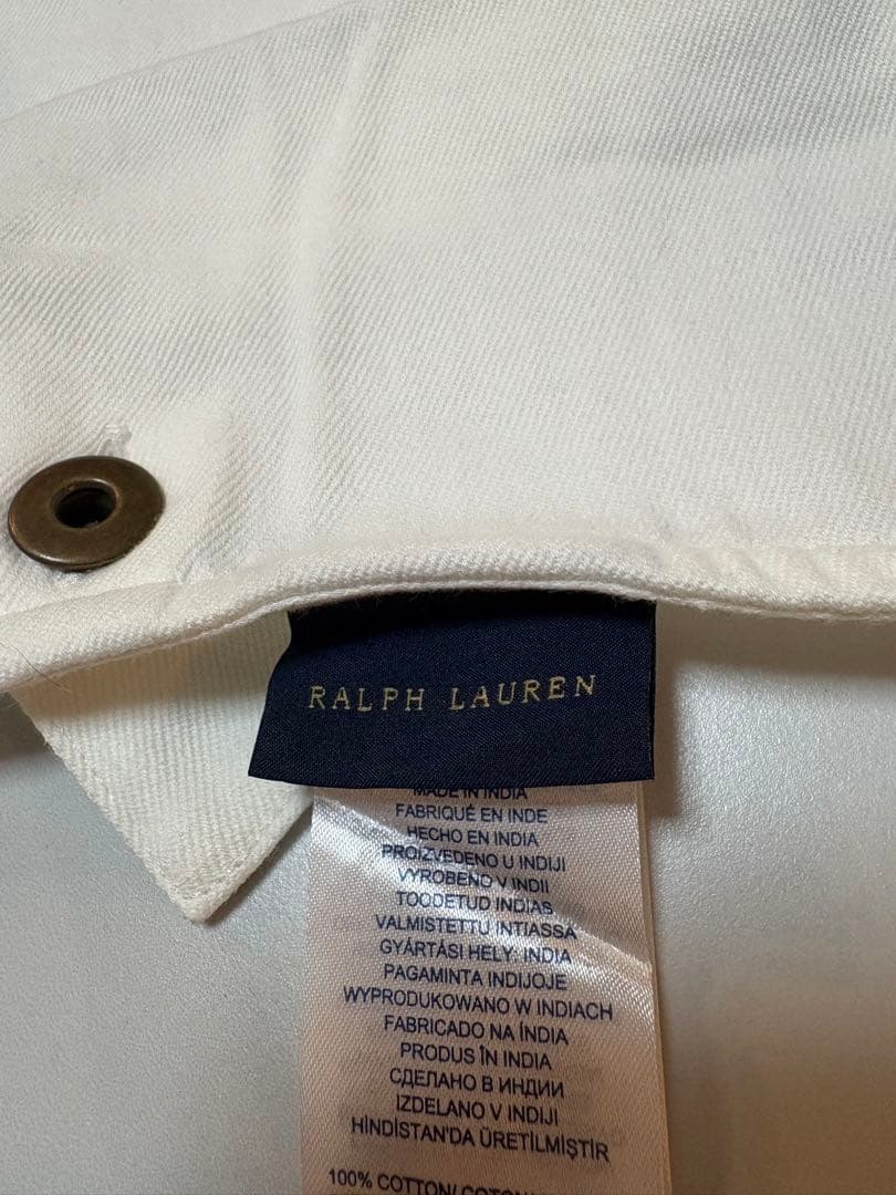 Ralph Lauren ホワイトエプロン フリル