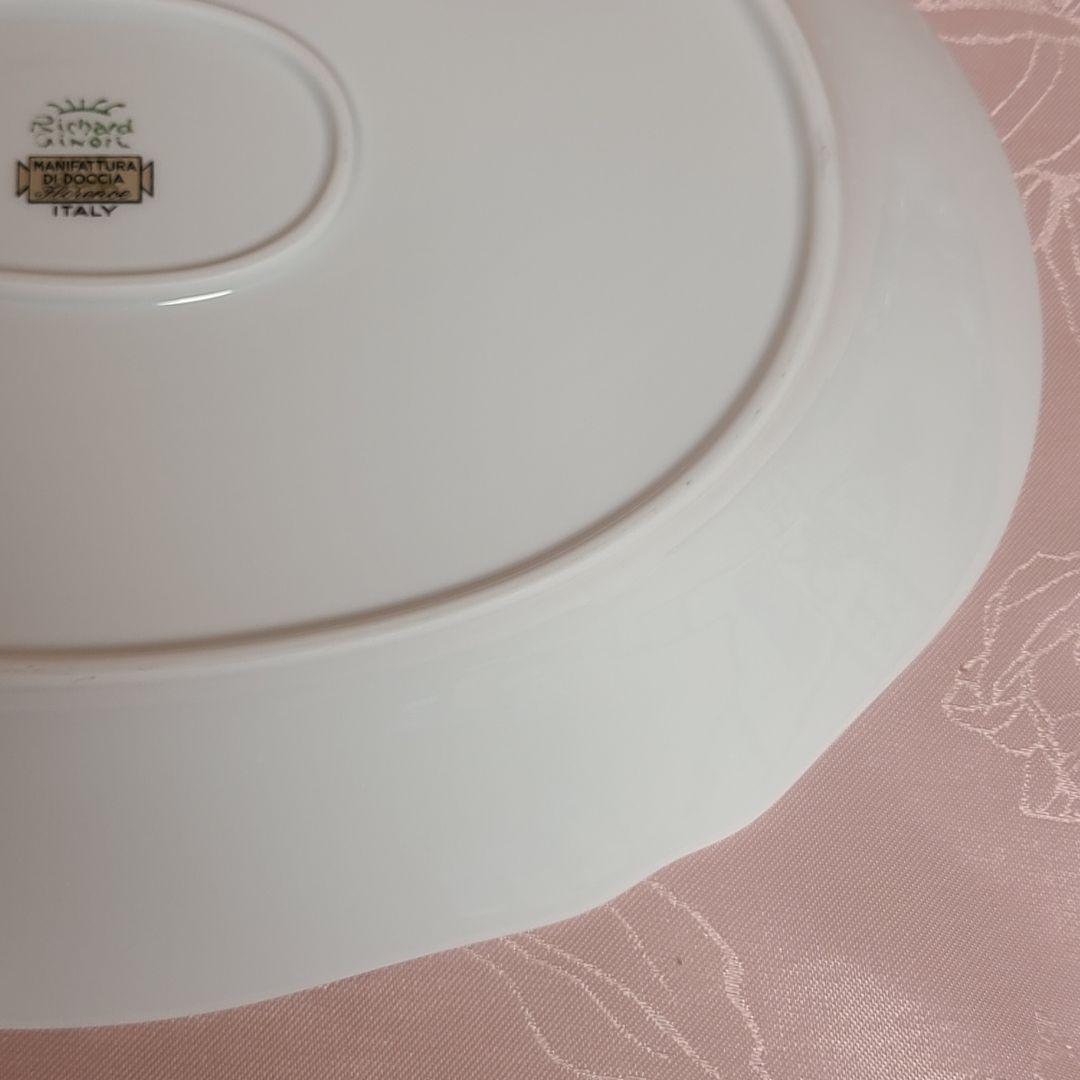 リチャードジノリ　アンティックローズ　オーバルプレート　を135