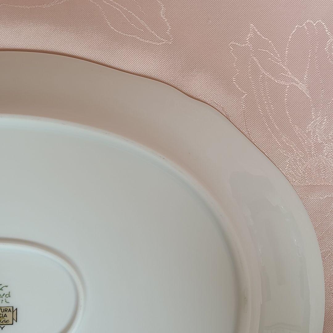 リチャードジノリ　アンティックローズ　オーバルプレート　を135