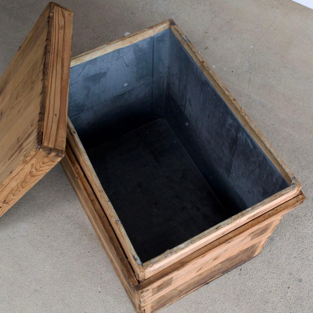 茶箱　レトロ　アルミケース　蚤の市　ビンテージ　ジャパニーズモダン