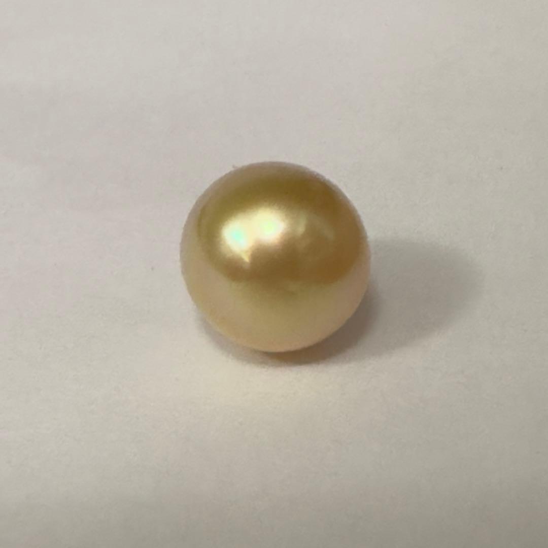 #C167幅約11.5mm天然海水南洋白蝶本真珠　ペンダントトップ　K18YG