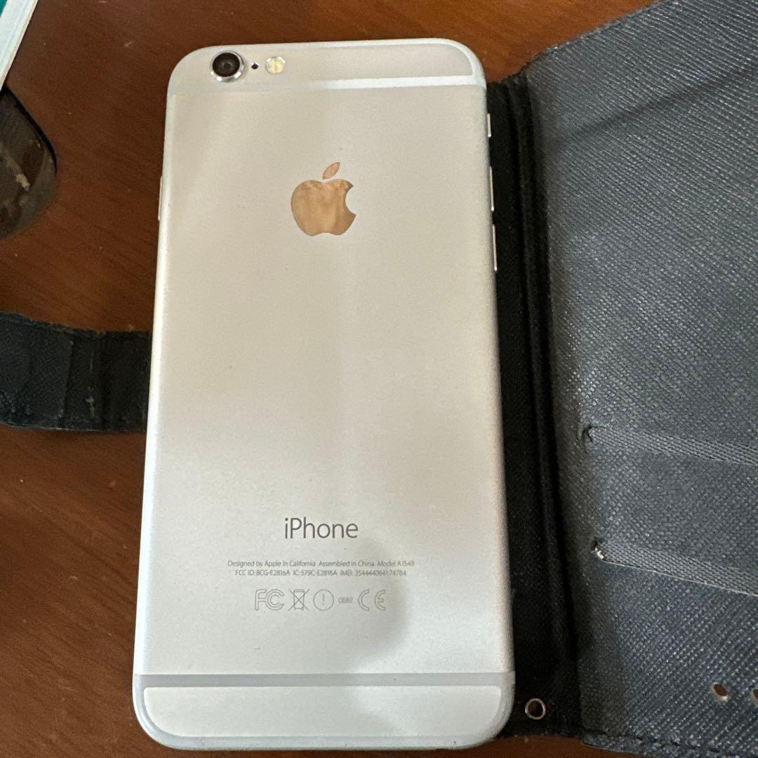 美品　バッテリー100％　iPhone 6 silver シルバー　64GB
