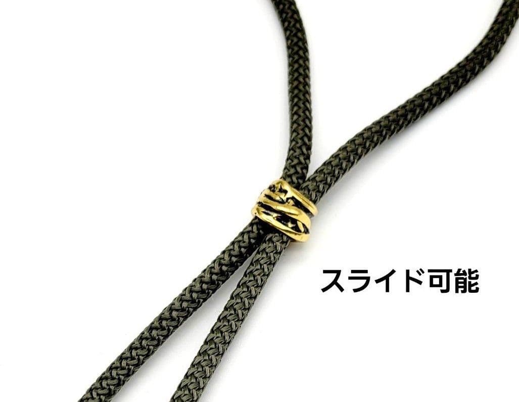 イタリア製ベネチアンガラス　カタツムリデザインネックレス　グリーン