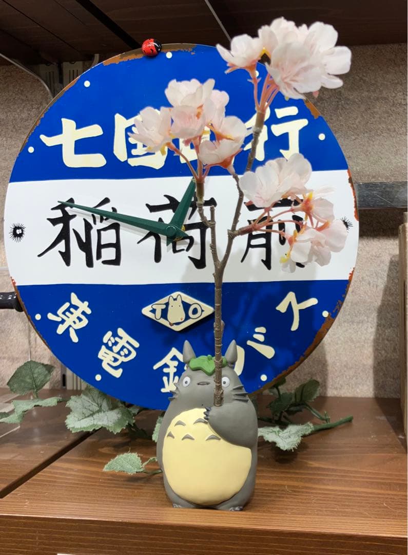 【サクラ満開…】トトロが春を連れて来るヨ… トトロのお花傘　どんぐり共和国桜付き