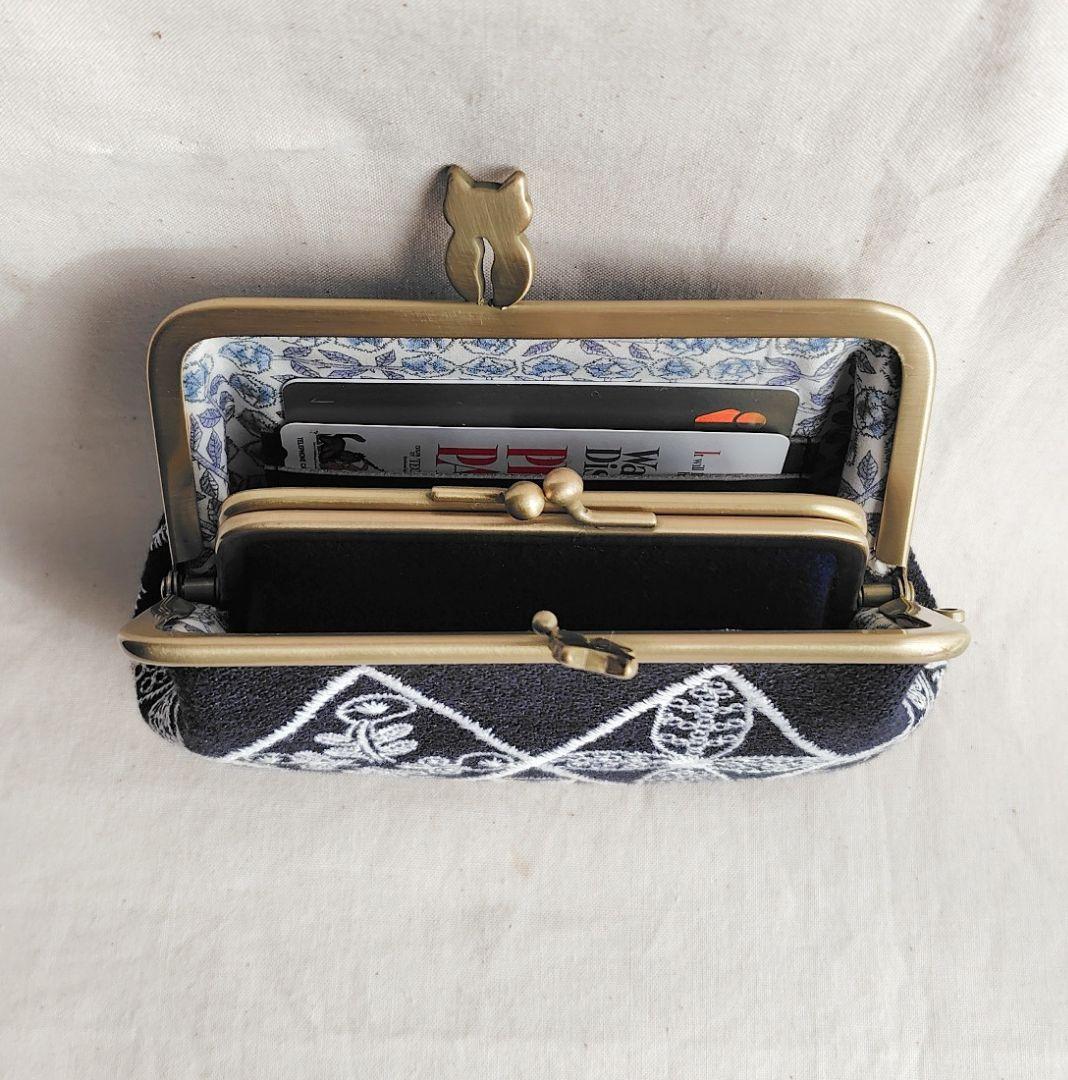 ミナペルホネン シンフォニー 親子がま口（ネコ） 財布