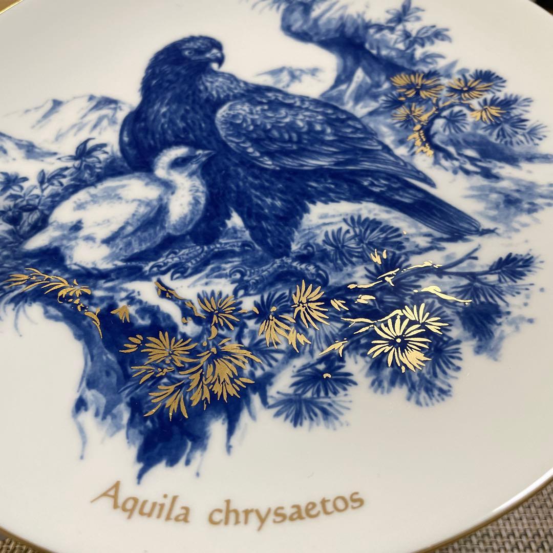 ・日本保護動物シリーズ・５枚セット・マイセン・直径１８.5cm・Meissen・