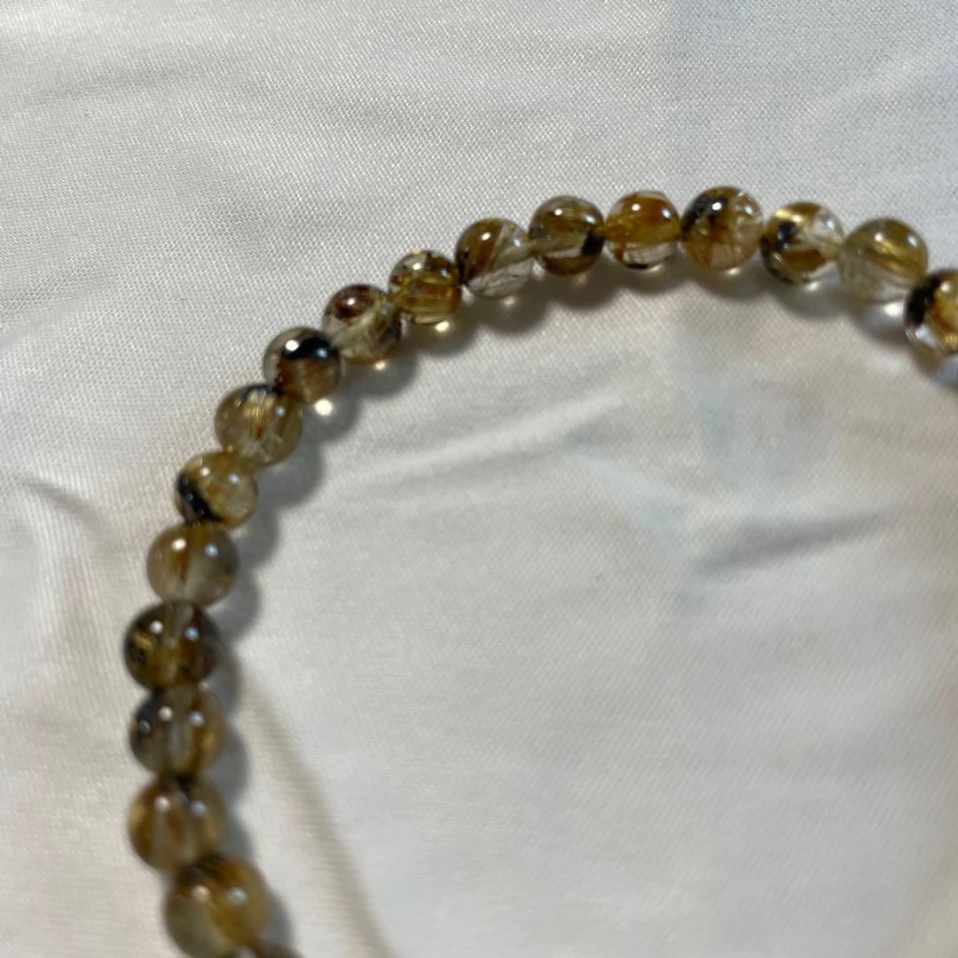 太陽放射タイチンルチルクォーツ 5.5㎜ 金運