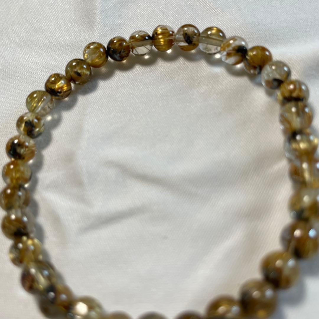 太陽放射タイチンルチルクォーツ 5.5㎜ 金運