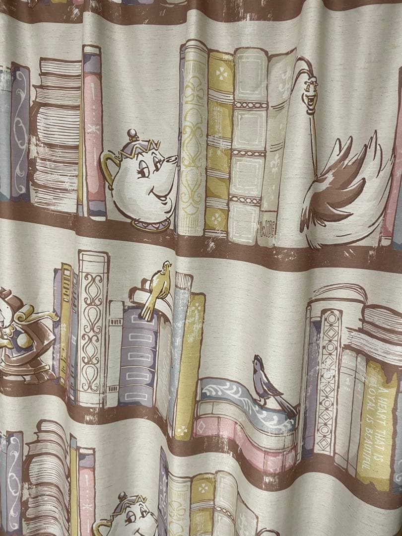 美女と野獣 裏地付 遮光カーテン レースカーテン 新生活 引っ越し