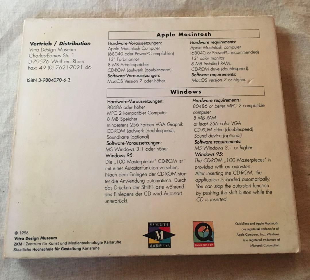 ハーマンミラー グッズ、ヴィトラデザインミュージアム CD-ROM