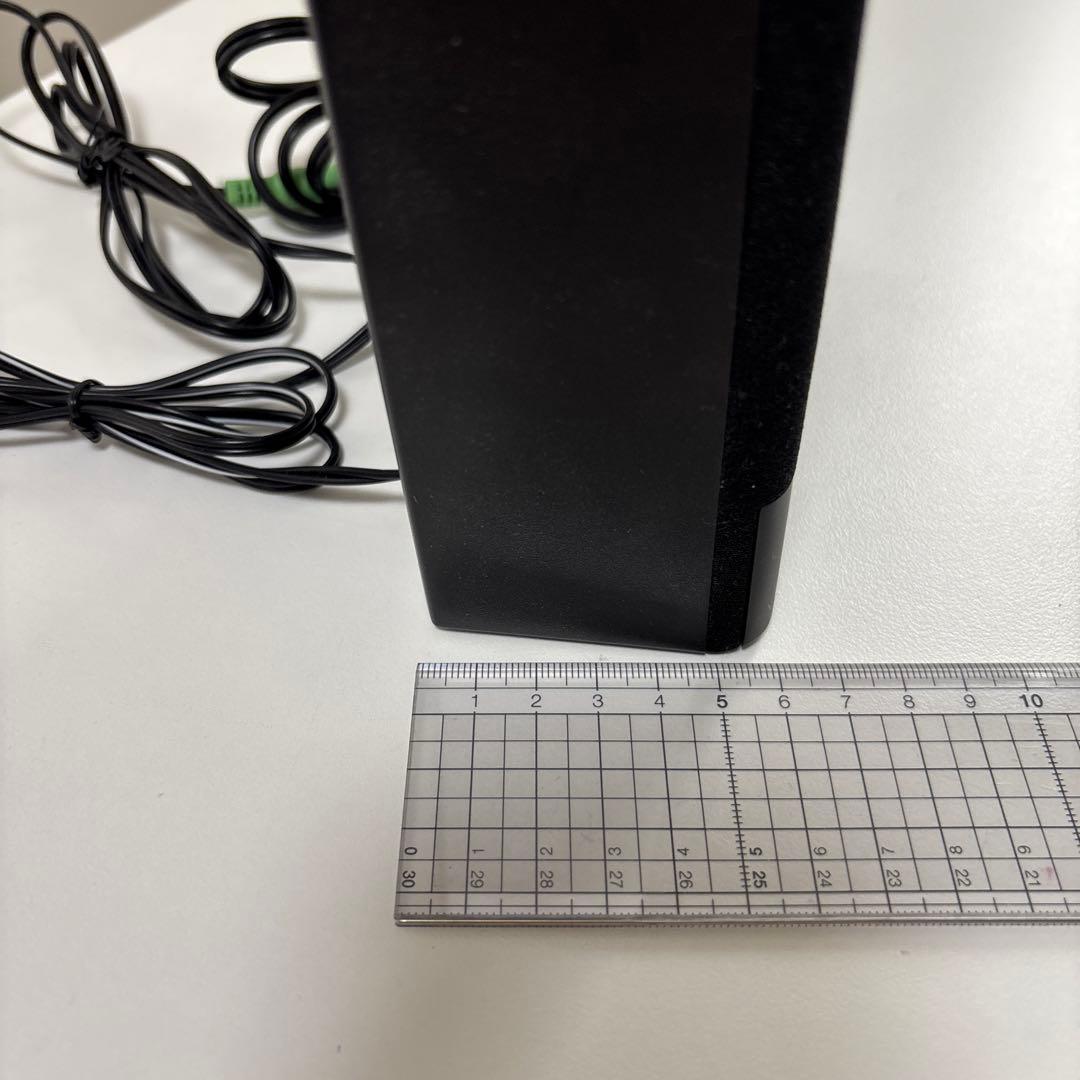 黒いスピーカー ボリューム調整付き