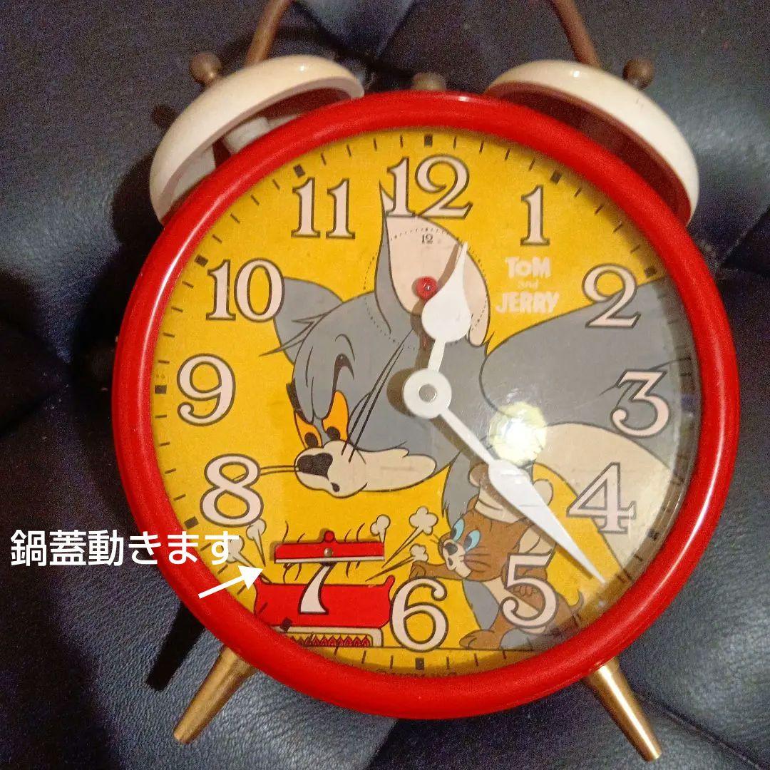 昭和レトロポップ　トムとジェリー 目覚まし時計と壁掛け時計のセット　ゼンマイ式