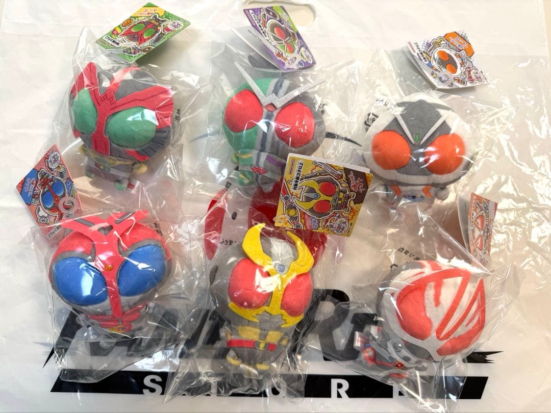 仮面ライダーパステルへんしんぬいぐるみvol.2　6個セット　フォーゼ　カブト他