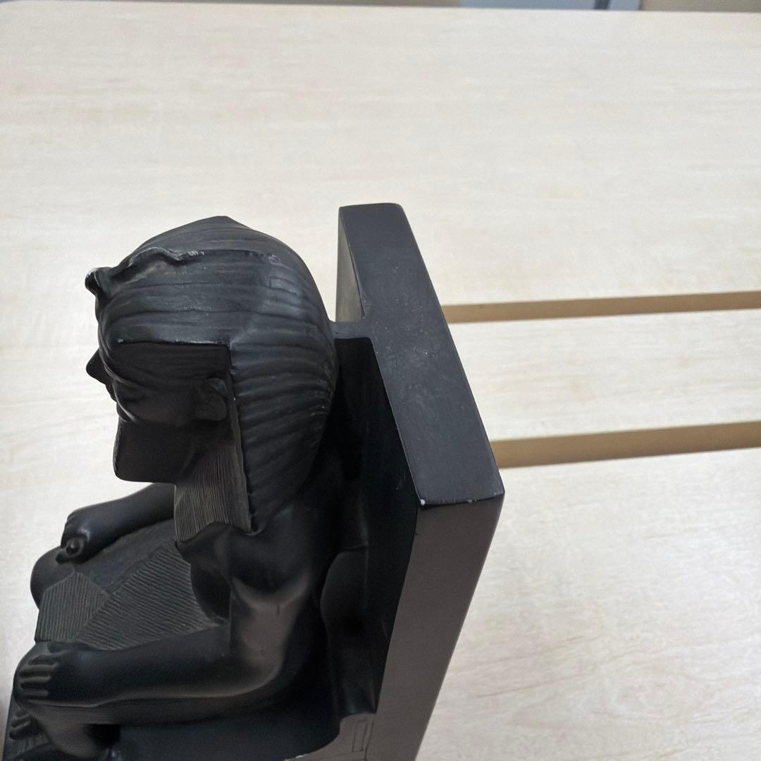 古代エジプト 王と女王　ブックエンド　2体セット
